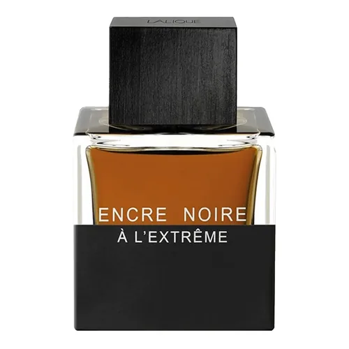 Frasco de Encre Noire de Lalique, notas de Cipreste