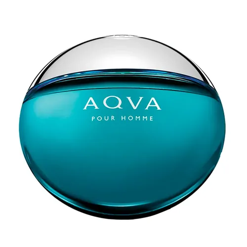 Frasco de Aqva Pour Homme de Bvlgari, notas de Petitgrain e Tangerina