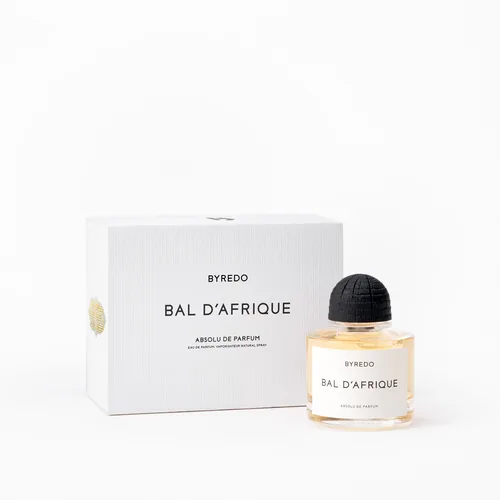 Frasco de Bal d'Afrique Absolu de Byredo, notas de Limão e Bergamota