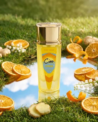 Frasco de Ciao Citrus de Paris Corner, notas de Toranja e Bergamota