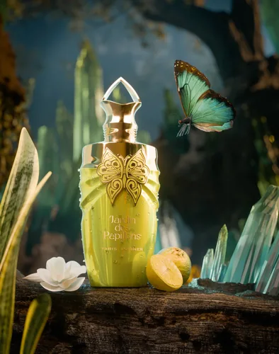 Frasco de Jardin Des Papillons de Paris Corner, notas de Laranja e Tangerina
