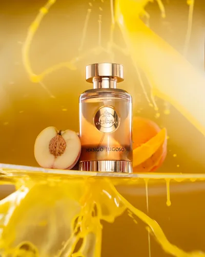 Frasco de Mango Jugoso de Paris Corner, notas de Toranja e Laranja