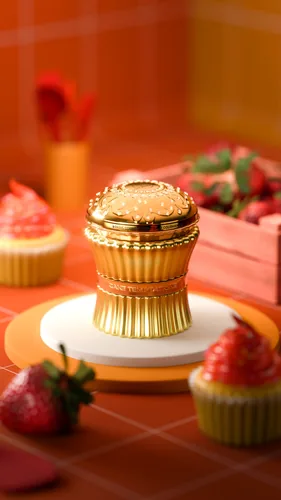 Frasco de Cake Temptation de Paris Corner, notas de Framboesa