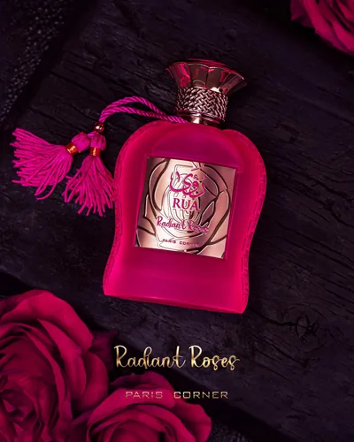 Frasco de Rua Radiant Roses de Paris Corner, notas de Limão e Bergamota