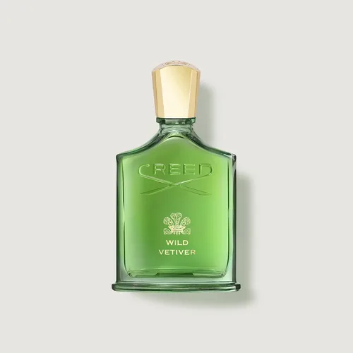 Frasco de Wild Vetiver de Creed, notas de Bergamota e Pimenta Rosa