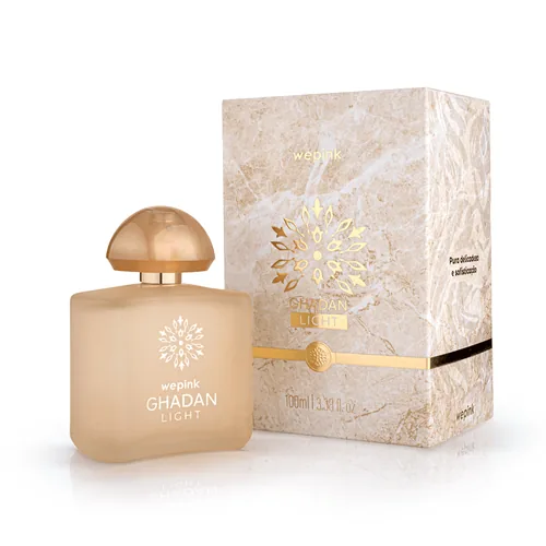 Frasco de Ghadan Light de Wepink, notas de Pimenta Rosa e Figo