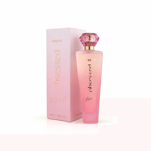 Frasco de Obsessed Lovely de Wepink, notas de Bergamota e Framboesa