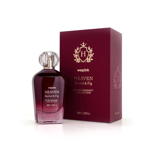 Frasco de Heaven Santal & Fig de Wepink, notas de Bergamota e Violeta