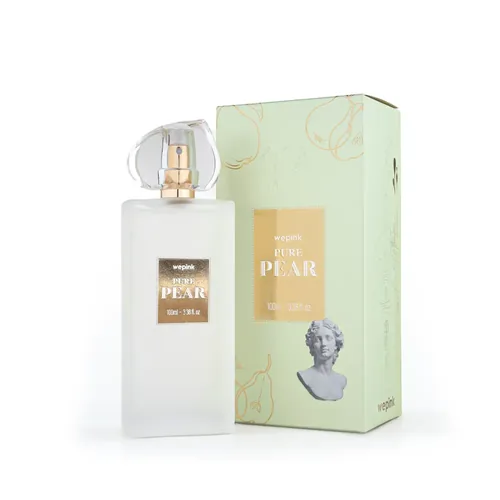 Frasco de Pure Pear de Wepink, notas de Groselha Negra e Gardênia