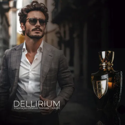 Frasco de Dellirium de Azza Parfums, contratipo de Narcotic Delight