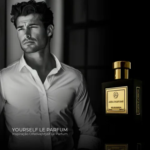 Frasco de Yourself Le Parfum de Azza Parfums, contratipo de MYSLF Le Parfum