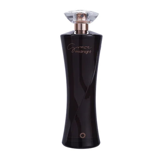 Frasco de Grace Midnight de Hinode, contratipo de Black Opium