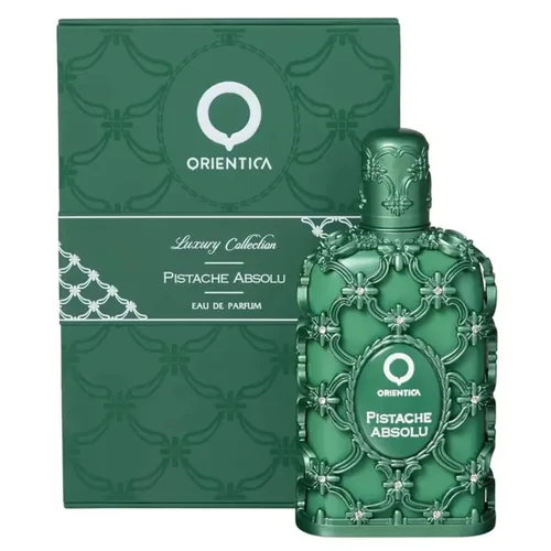 Frasco de Pistache Absolu de Orientica, notas de Limão e Bergamota