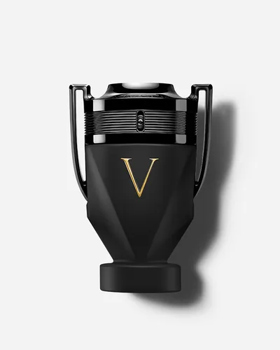 Frasco de Invictus Victory Absolu de Rabanne, notas de Pimenta Negra