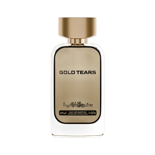 Frasco de Gold Tears de Dkhoni, notas de Almíscar