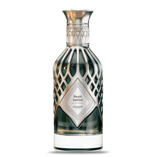 Frasco de Royal Santal de Mawwal, notas de Pimenta Rosa e Notas Aquáticas