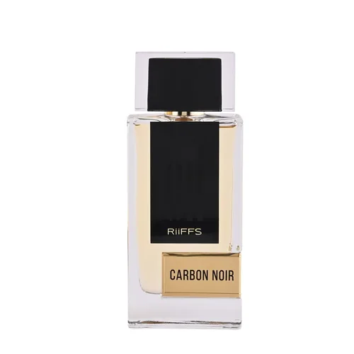 Frasco de Carbon Noir de Riiffs, notas de Bergamota e Pimenta Negra