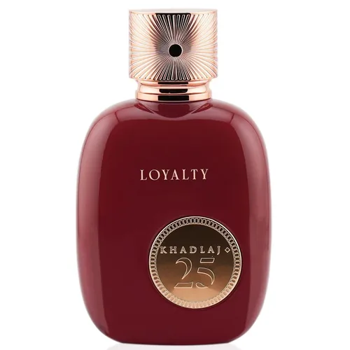 Frasco de 25 Loyalty de Khadlaj, notas de Bergamota e Cereja