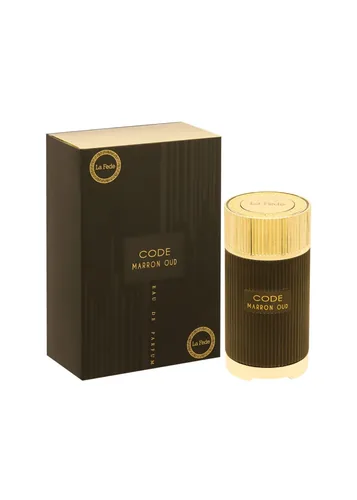 Frasco de Code Marron Oud de Khadlaj, notas de Bergamota e Groselha Negra