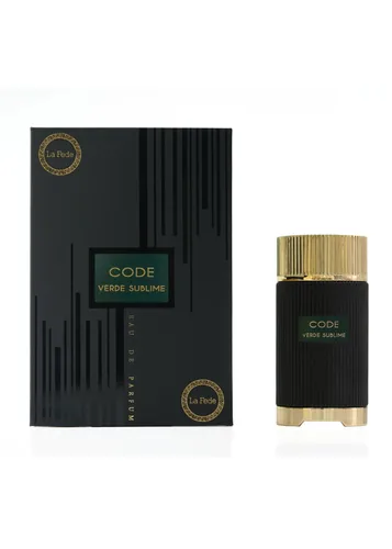 Frasco de Code Verde Sublime de Khadlaj, notas de Bergamota e Manjericão