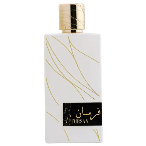 Frasco de Fursan White de Khadlaj, notas de Jasmim e Bergamota