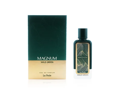 Frasco de La Fede Magnum Wild Green de Khadlaj, notas de Limão e Menta