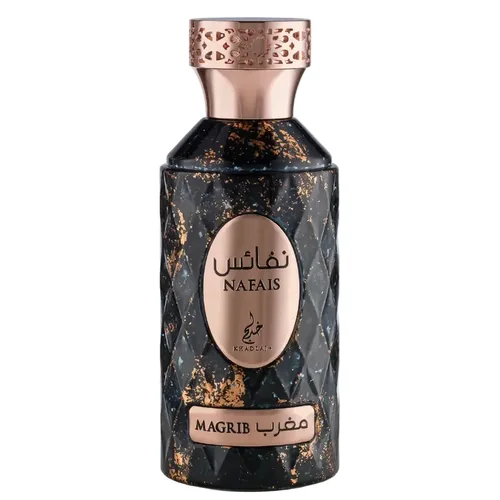 Frasco de Nafais Magrib de Khadlaj, notas de Toranja e Yuzu