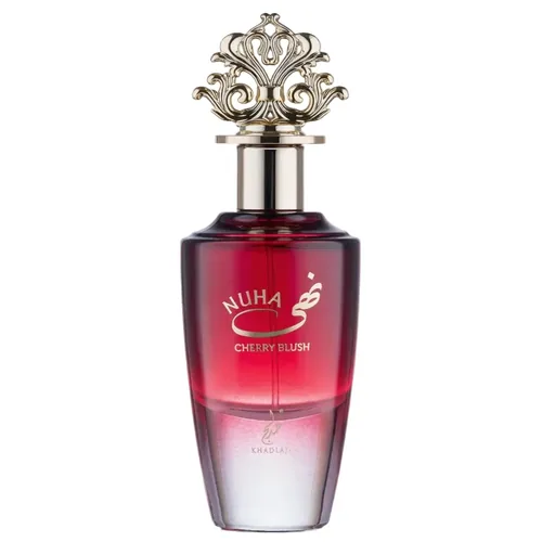 Frasco de Nuha Cherry Blush de Khadlaj, notas de Rum e Cereja