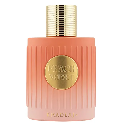 Frasco de Peach Velvet de Khadlaj, notas de Pêssego