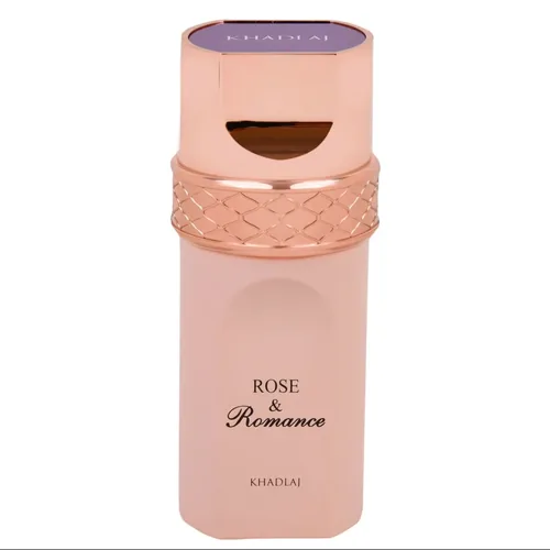 Frasco de Rose and Romance de Khadlaj, notas de Bergamota e Tuberosa