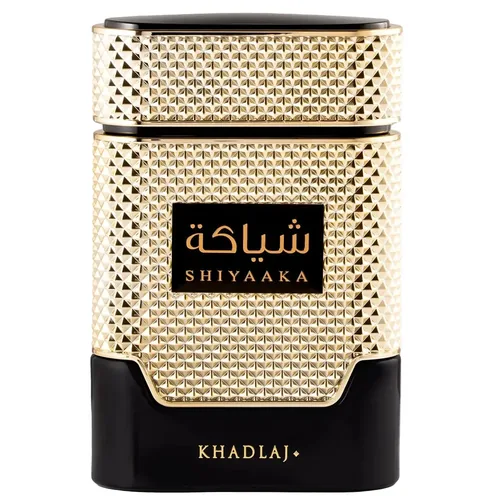 Frasco de Shiyaaka Gold de Khadlaj, notas de Notas Verdes e Notas Frutadas
