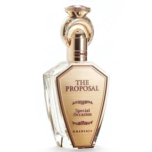 Frasco de The Proposal Special Occasion de Khadlaj, notas de Toranja e Jasmim