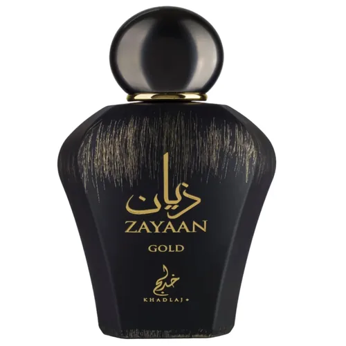 Frasco de Zayaan Gold de Khadlaj, notas de Bergamota e Cardamomo