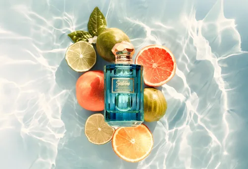 Frasco de Santorini de Imperial Parfums, notas de Limão e Toranja