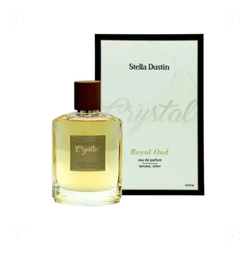 Frasco de Crystal Royal Oud de Stella Dustin, notas de Almíscar e Açafrão
