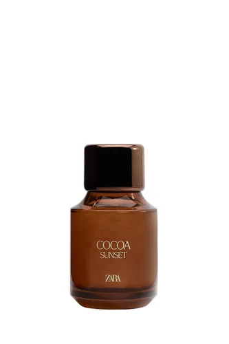 Frasco de Cocoa Sunset de Zara, notas de Baunilha e Pêssego