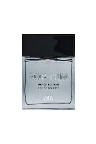 Frasco de For Him Black Edition de Zara, notas de Noz-moscada e Cedro