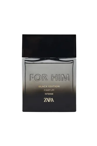 Frasco de For Him Black Edition Intense de Zara, notas de Toranja e Cardamomo