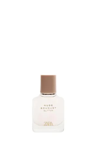 Frasco de Nude Bouquet Glitter de Zara, notas de Lichia