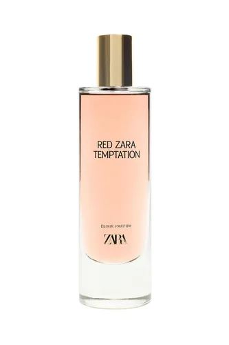Frasco de Red Temptation Elixir de Zara, contratipo de Baccarat Rouge 540 Extrait de Parfum