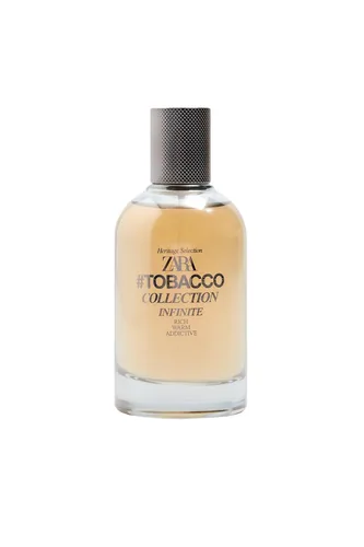 Frasco de Tobacco Collection Infinite Rich Warm de Zara, notas de Baunilha e Rum