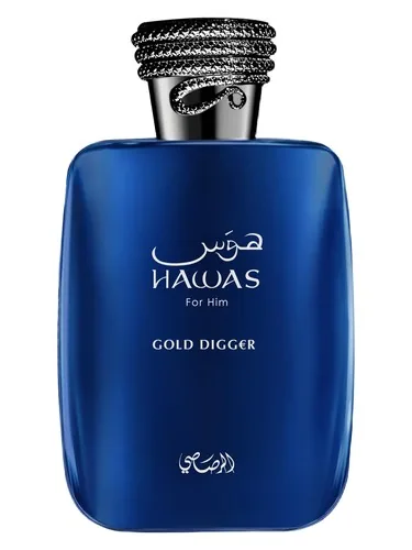 Frasco de Hawas Gold Digger de Rasasi, contratipo de Ultra Male