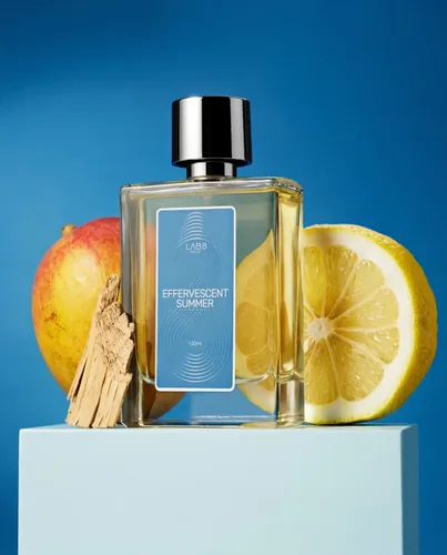 Frasco de Effervescent Summer de Lab 8, notas de Gengibre e Limão Siciliano