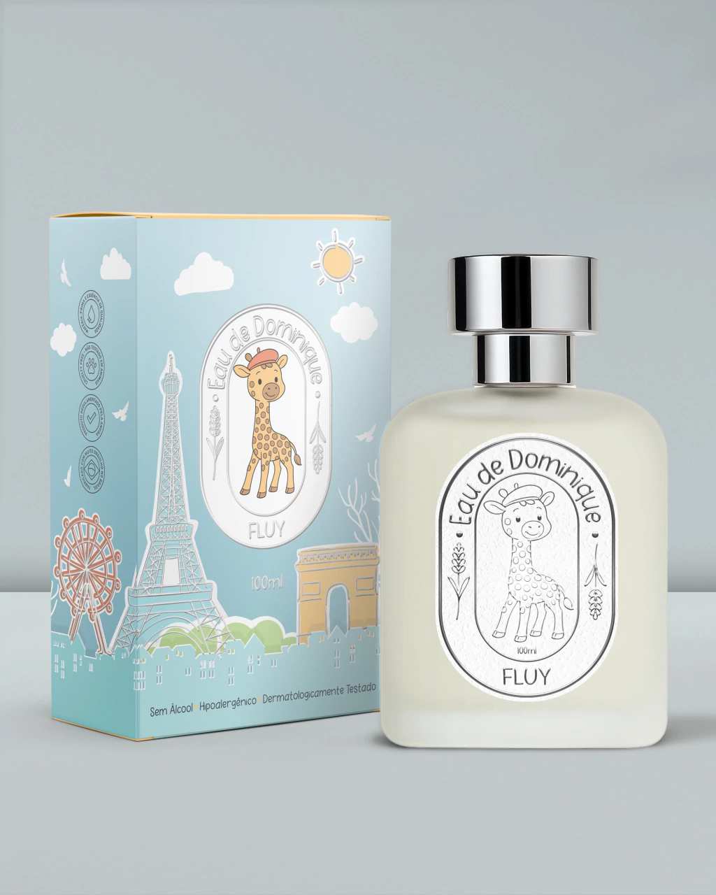 Frasco de Eau de Dominique de Lab 8, notas de Flores Delicadas